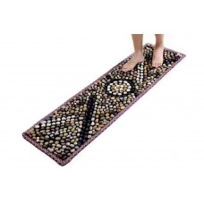 ToyTexx Natural Pebble Stone Massage Mat for Home Indoor Outdoor Healthcare Foot Massage with Carrying Bag